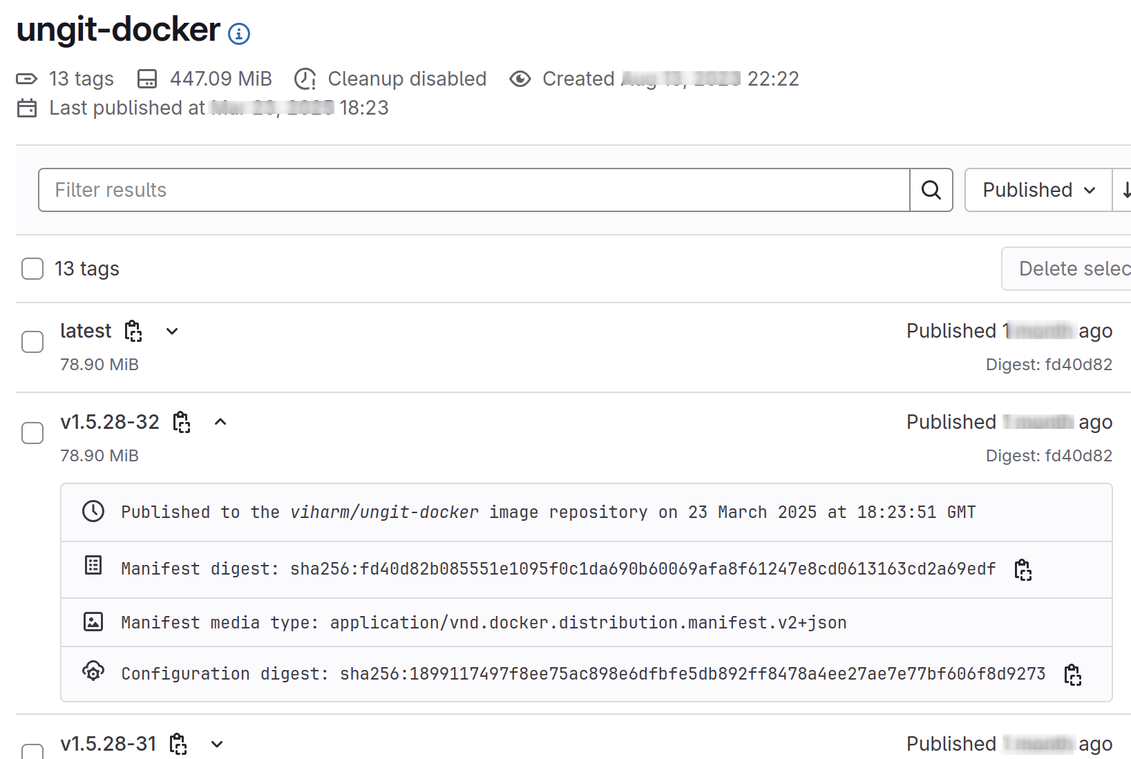 OCI image on Gitlab container registry